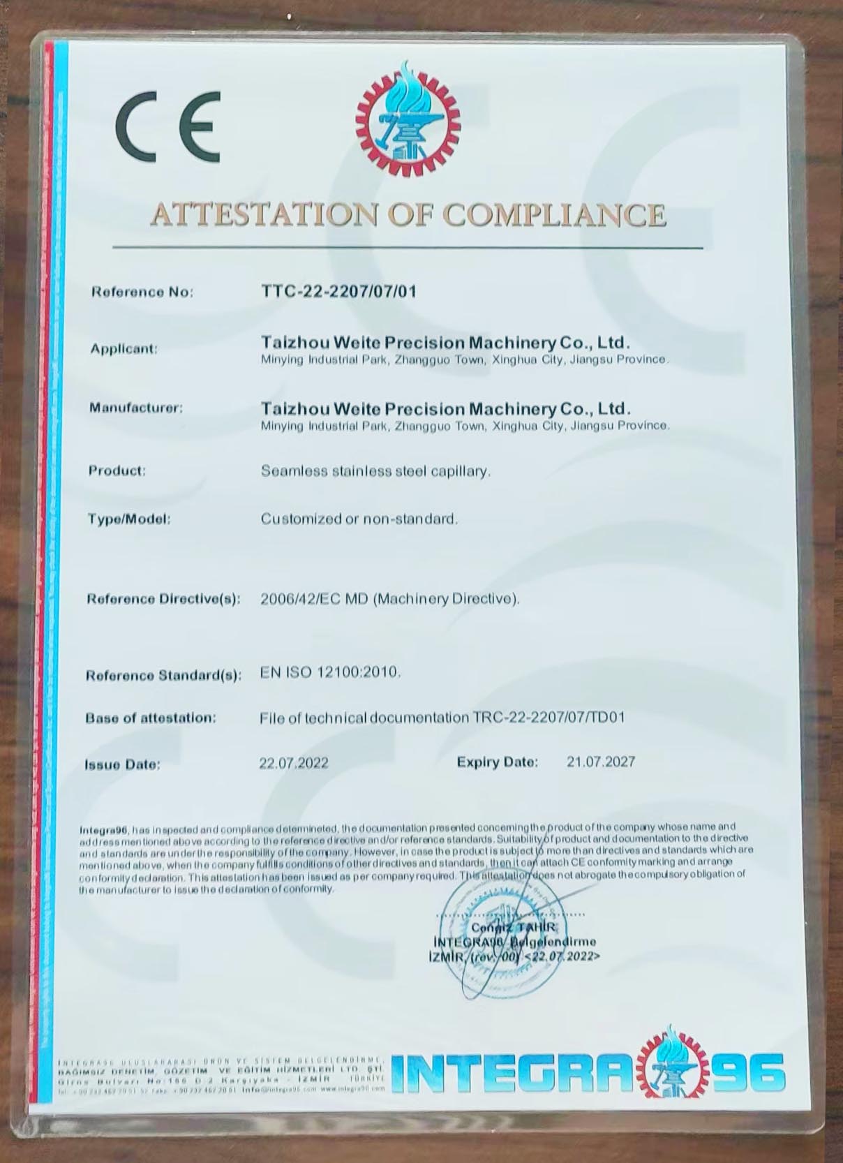 Company certificate (2)